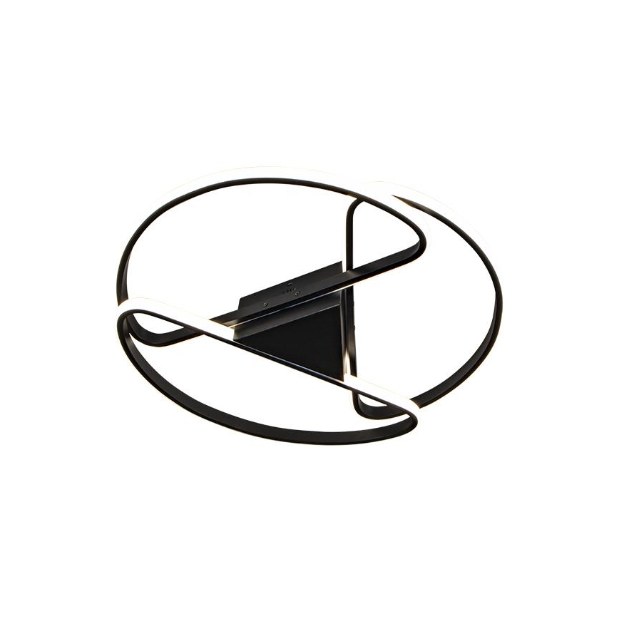 Dimbare LED Plafondlamp LED/75W/230V 3000-6500K zwart + afstandsbediening