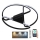 Dimbare LED Plafondlamp LED/75W/230V 3000-6500K zwart + afstandsbediening
