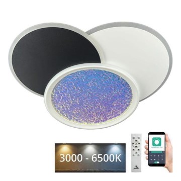 Dimbare LED Plafondlamp LED/80W/230V 3000-6500K wit + afstandsbediening
