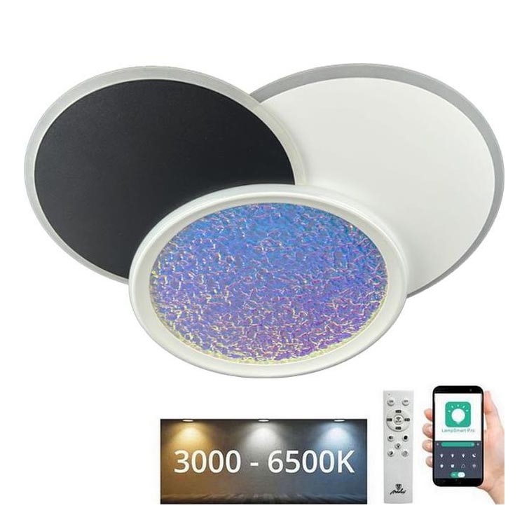 Dimbare LED Plafondlamp LED/80W/230V 3000-6500K wit + afstandsbediening