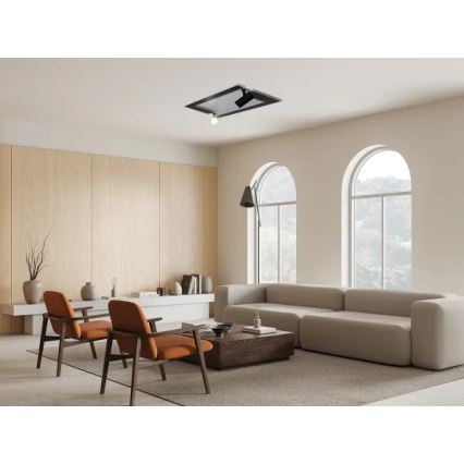 Dimbare LED Plafondlamp LED/80W/230V 3000-6500K zwart + afstandsbediening