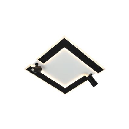 Dimbare LED Plafondlamp LED/80W/230V 3000-6500K zwart + afstandsbediening