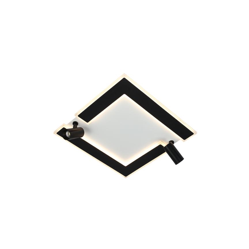 Dimbare LED Plafondlamp LED/80W/230V 3000-6500K zwart + afstandsbediening