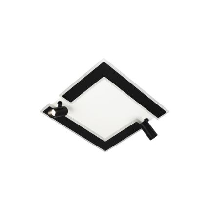 Dimbare LED Plafondlamp LED/80W/230V 3000-6500K zwart + afstandsbediening