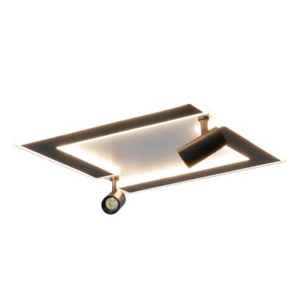 Dimbare LED Plafondlamp LED/80W/230V 3000-6500K zwart + afstandsbediening