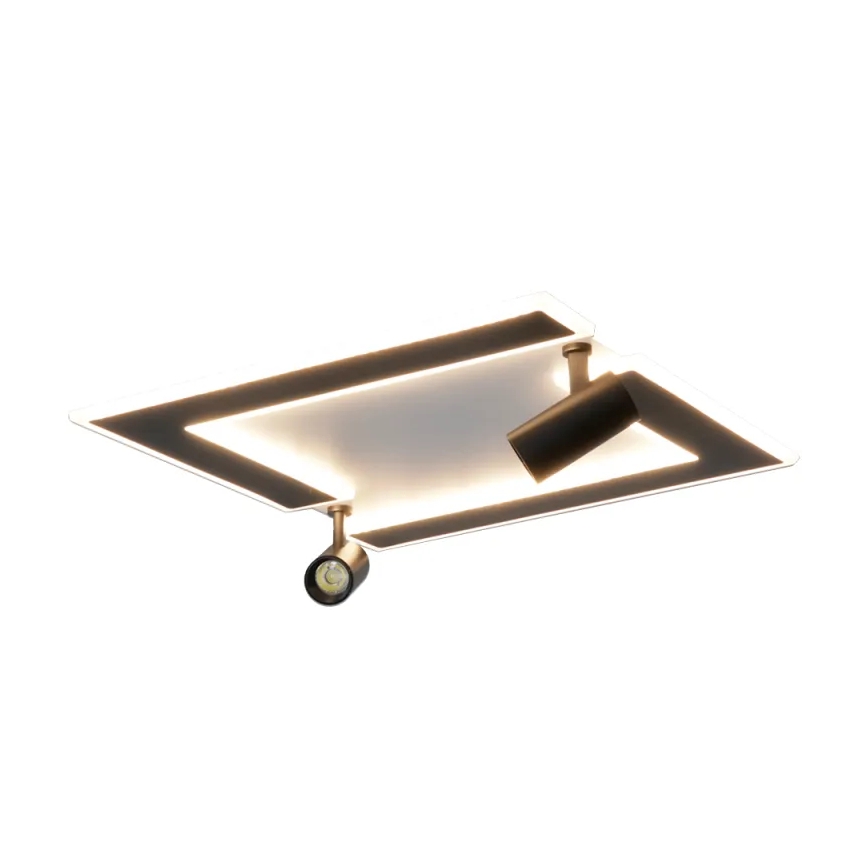 Dimbare LED Plafondlamp LED/80W/230V 3000-6500K zwart + afstandsbediening