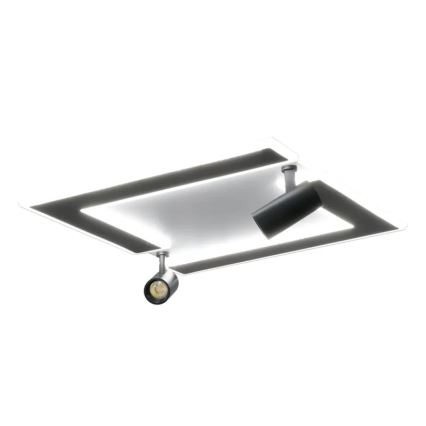 Dimbare LED Plafondlamp LED/80W/230V 3000-6500K zwart + afstandsbediening