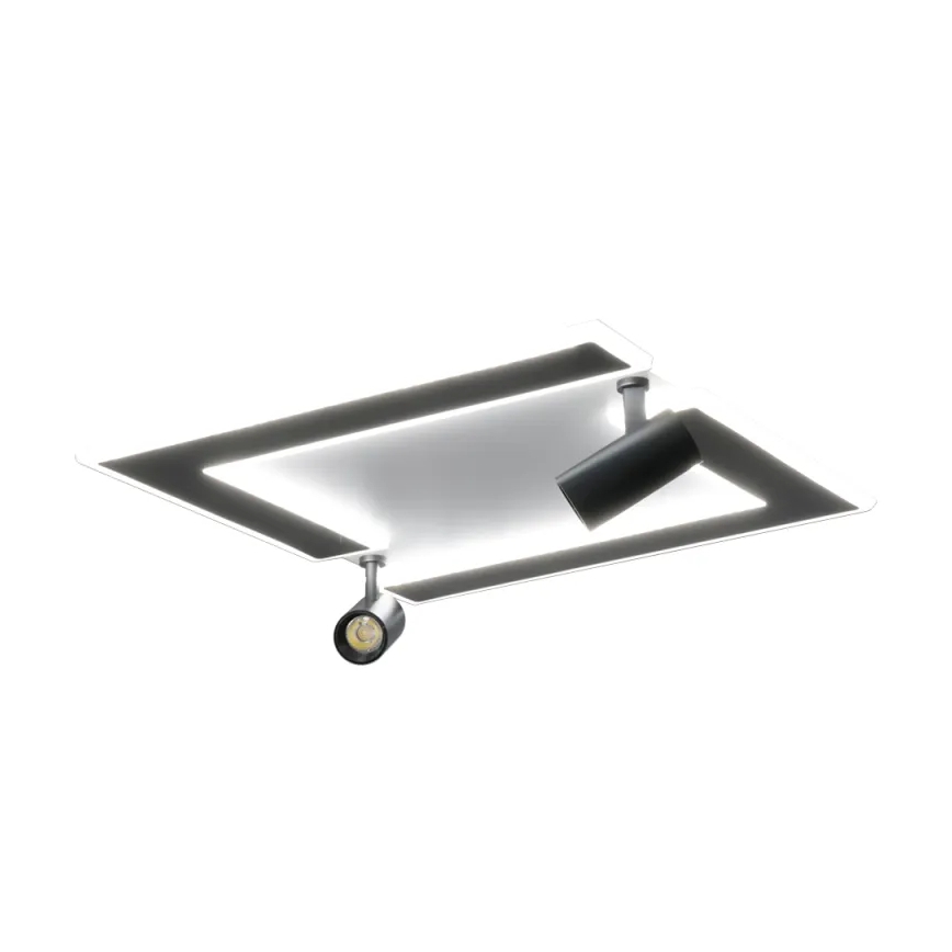 Dimbare LED Plafondlamp LED/80W/230V 3000-6500K zwart + afstandsbediening
