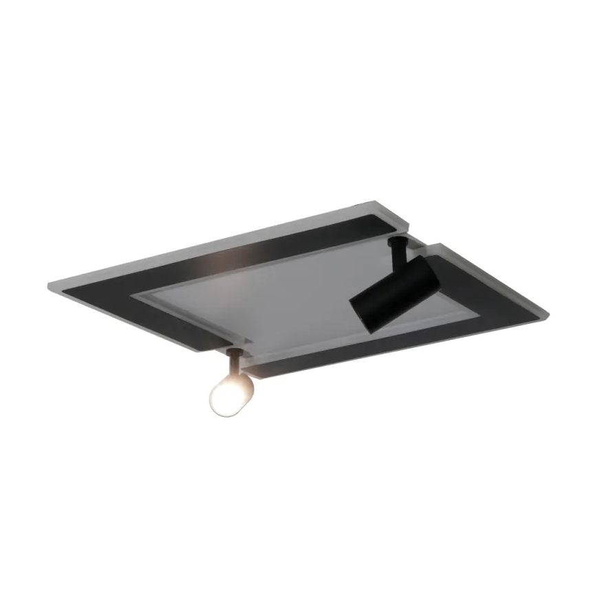 Dimbare LED Plafondlamp LED/80W/230V 3000-6500K zwart + afstandsbediening