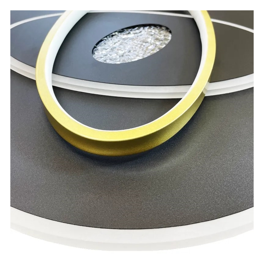 Dimbare LED plafondlamp LED/80W/230V 3000-6500K zwart + afstandsbediening