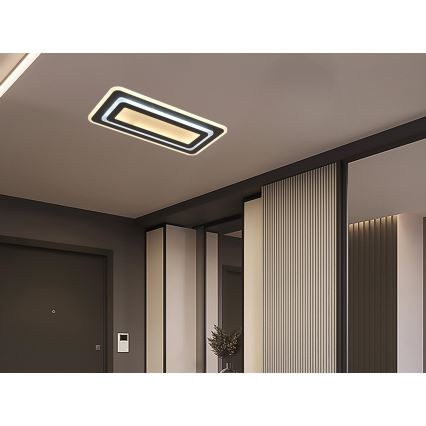 Dimbare LED plafondlamp LED/85W/230V 3000-6500K zwart + afstandsbediening