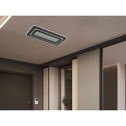 Dimbare LED plafondlamp LED/85W/230V 3000-6500K zwart + afstandsbediening