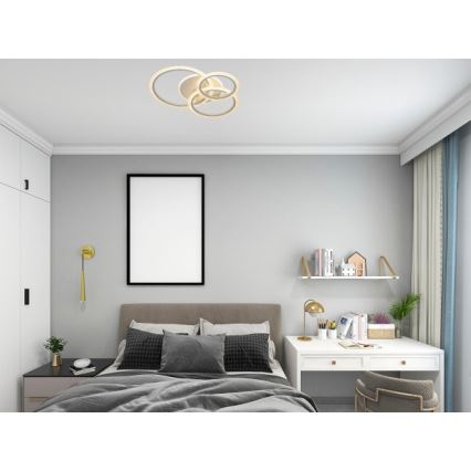 Dimbare LED-plafondlamp LED/90W/230V 3000-6500K + afstandsbediening