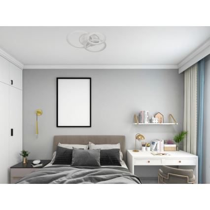 Dimbare LED-plafondlamp LED/90W/230V 3000-6500K + afstandsbediening