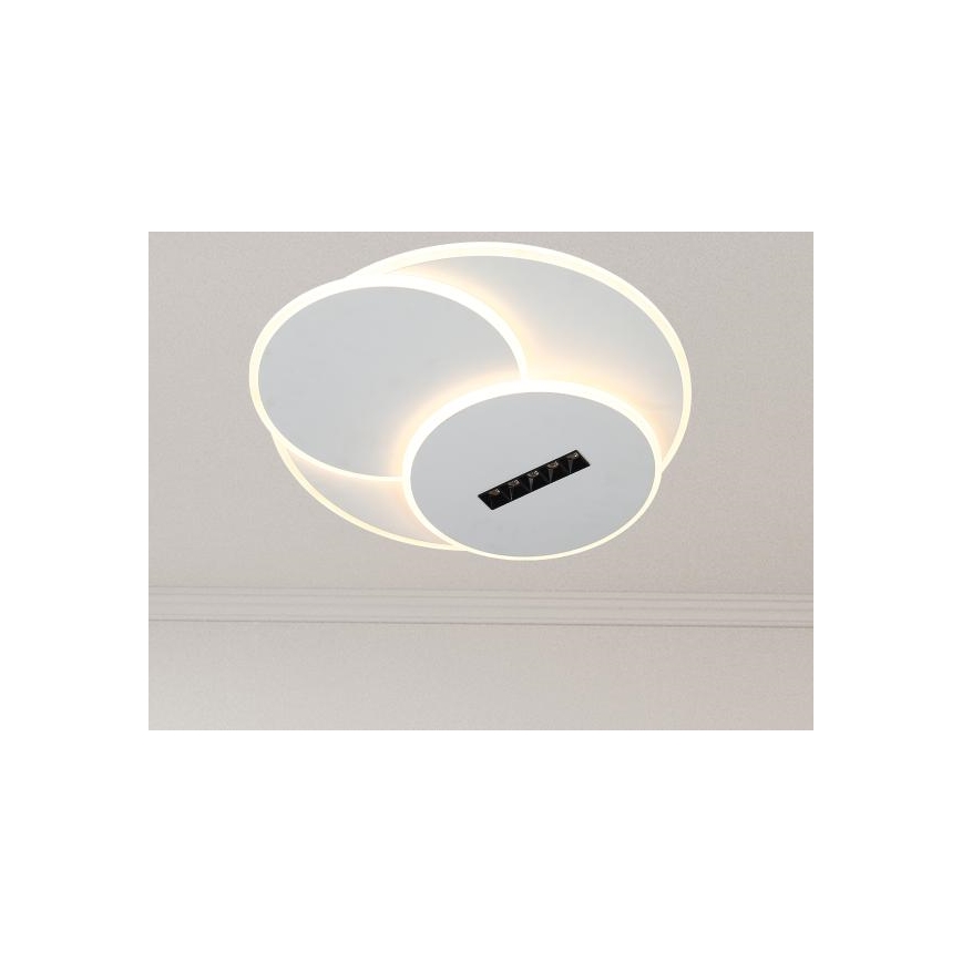 Dimbare LED Plafondlamp LED/90W/230V 3000-6500K wit + afstandsbediening