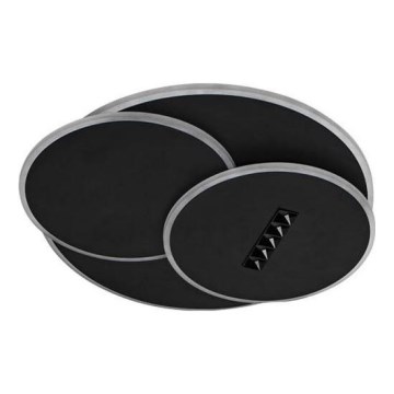 Dimbare LED Plafondlamp LED/90W/230V 3000-6500K zwart + afstandsbediening