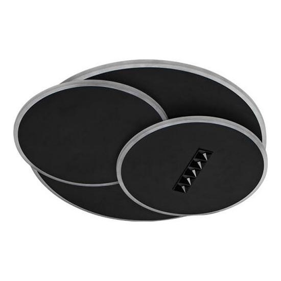 Dimbare LED Plafondlamp LED/90W/230V 3000-6500K zwart + afstandsbediening