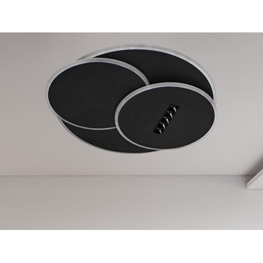 Dimbare LED Plafondlamp LED/90W/230V 3000-6500K zwart + afstandsbediening