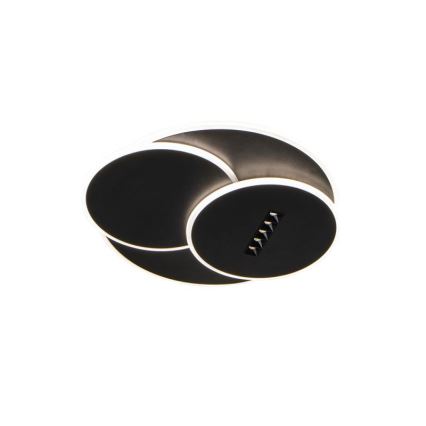 Dimbare LED Plafondlamp LED/90W/230V 3000-6500K zwart + afstandsbediening
