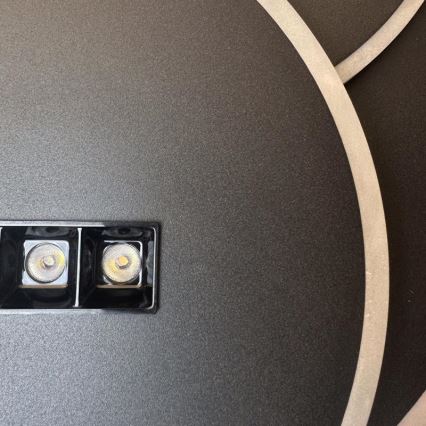 Dimbare LED Plafondlamp LED/90W/230V 3000-6500K zwart + afstandsbediening