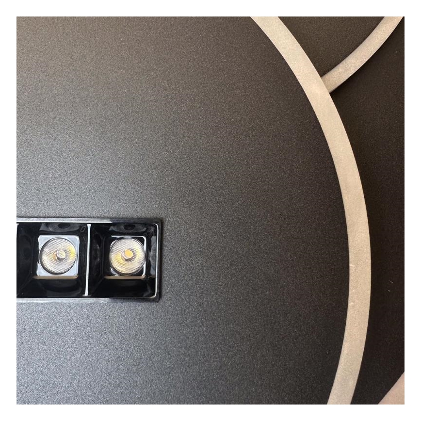 Dimbare LED Plafondlamp LED/90W/230V 3000-6500K zwart + afstandsbediening