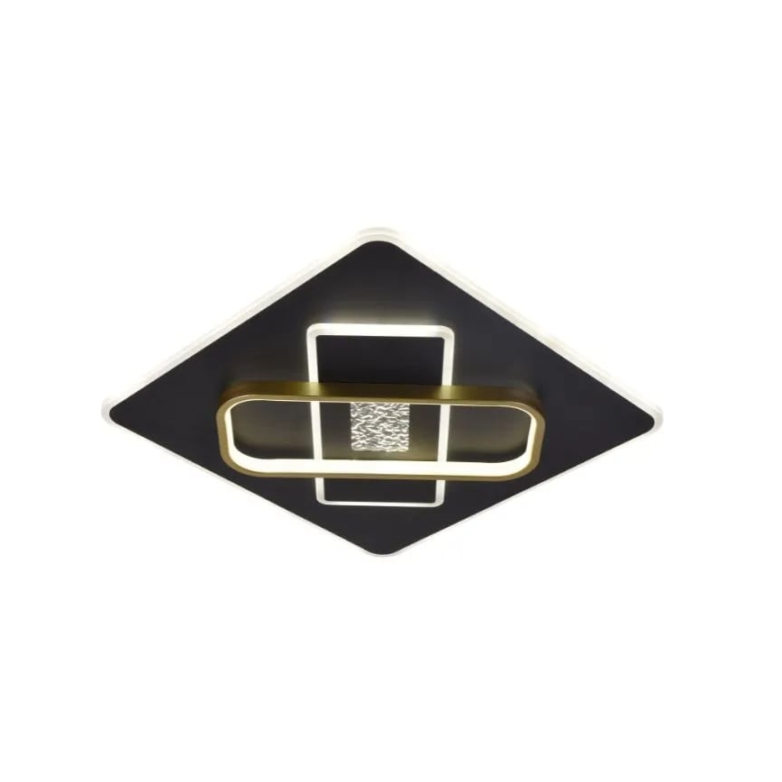 Dimbare LED plafondlamp LED/90W/230V 3000-6500K zwart + afstandsbediening