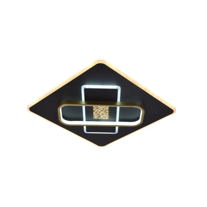 Dimbare LED plafondlamp LED/90W/230V 3000-6500K zwart + afstandsbediening