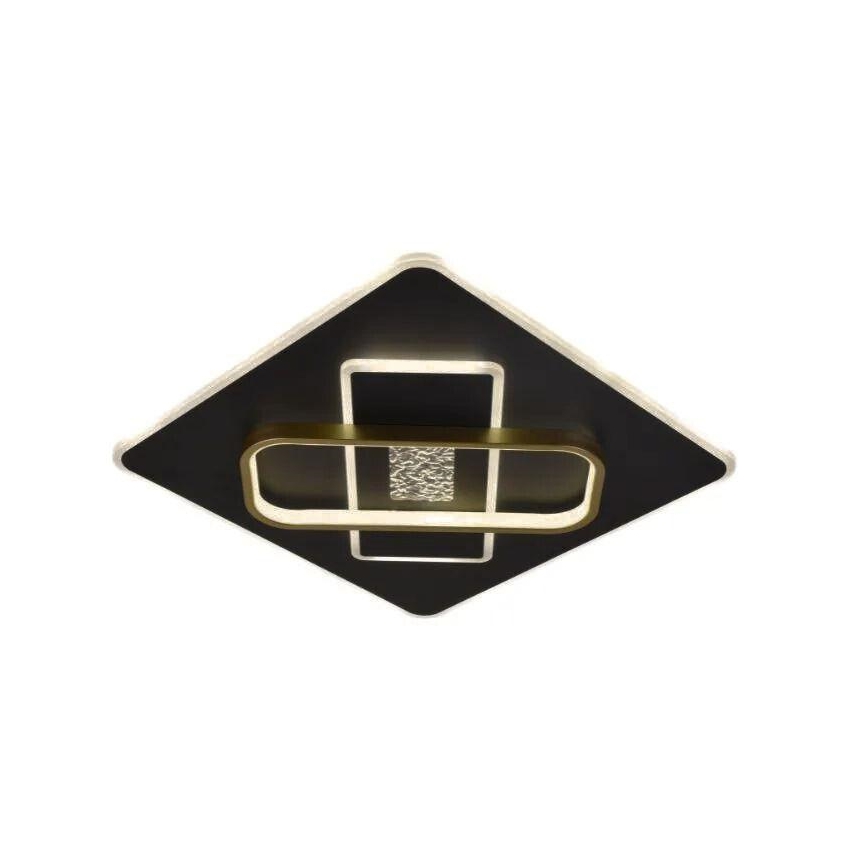 Dimbare LED plafondlamp LED/90W/230V 3000-6500K zwart + afstandsbediening