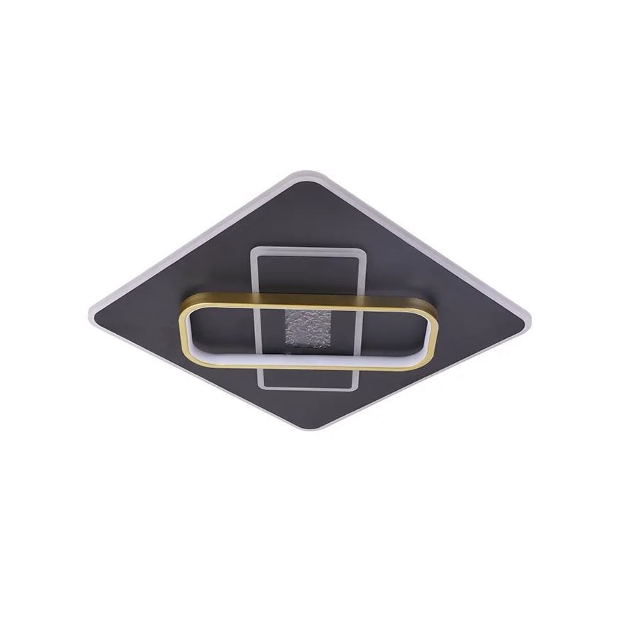 Dimbare LED plafondlamp LED/90W/230V 3000-6500K zwart + afstandsbediening