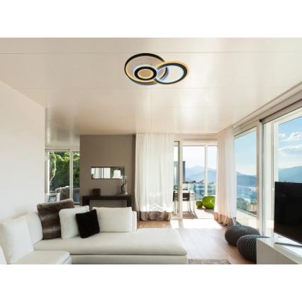 Dimbare LED-plafondlamp LED/95W/230V 3000-6500K + afstandsbediening