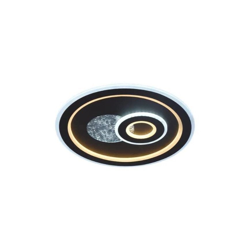 Dimbare LED plafondlamp LED/95W/230V 3000-6500K zwart + afstandsbediening