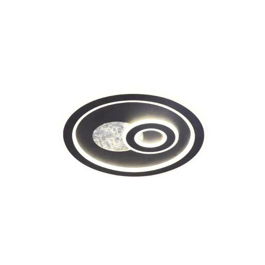 Dimbare LED plafondlamp LED/95W/230V 3000-6500K zwart + afstandsbediening