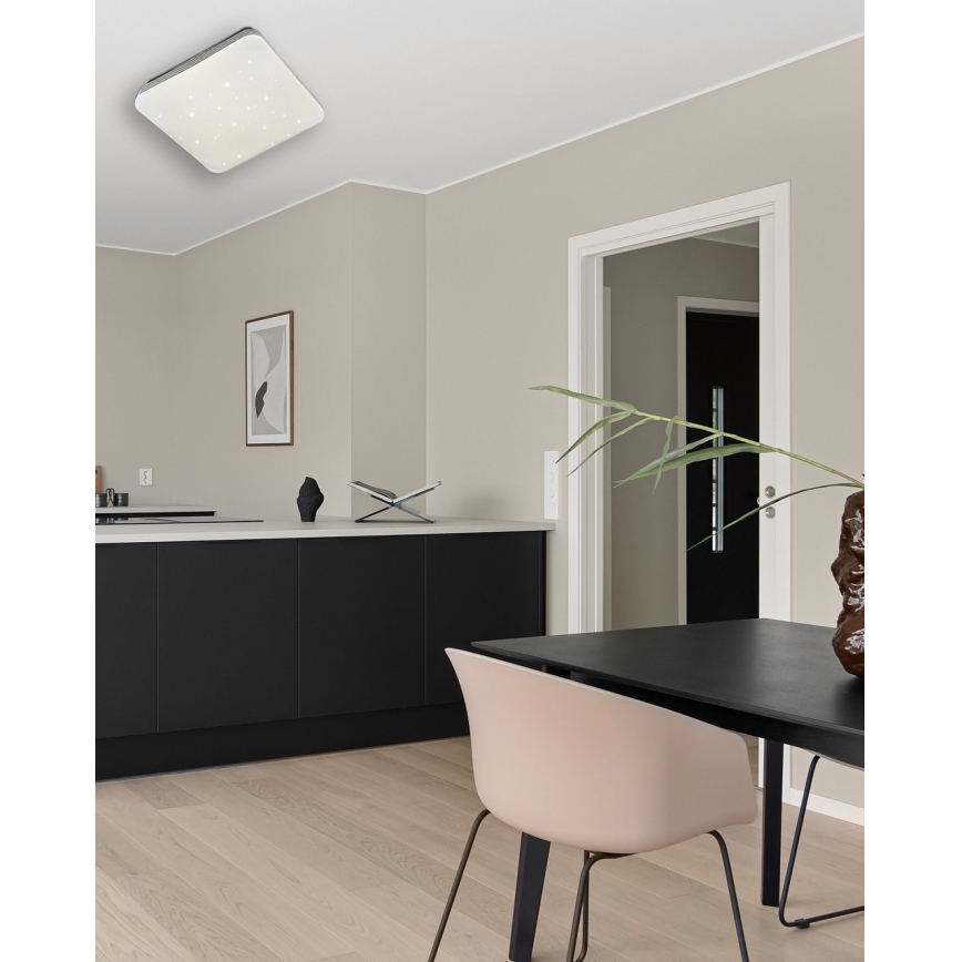 Dimbare LED plafondlamp MANA LED/36W/230V 2700-6500K 43x43 cm + afstandsbediening