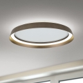 Dimbare LED Plafondlamp MANTA LED/38W/230V 2700/3000/4000K diameter 45 cm bruin