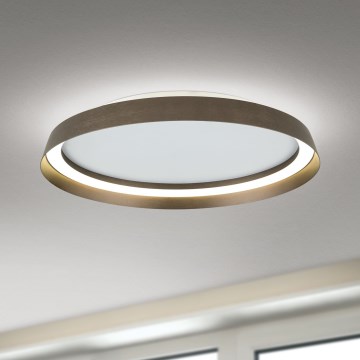 Dimbare LED Plafondlamp MANTA LED/38W/230V 2700/3000/4000K diameter 45 cm bruin