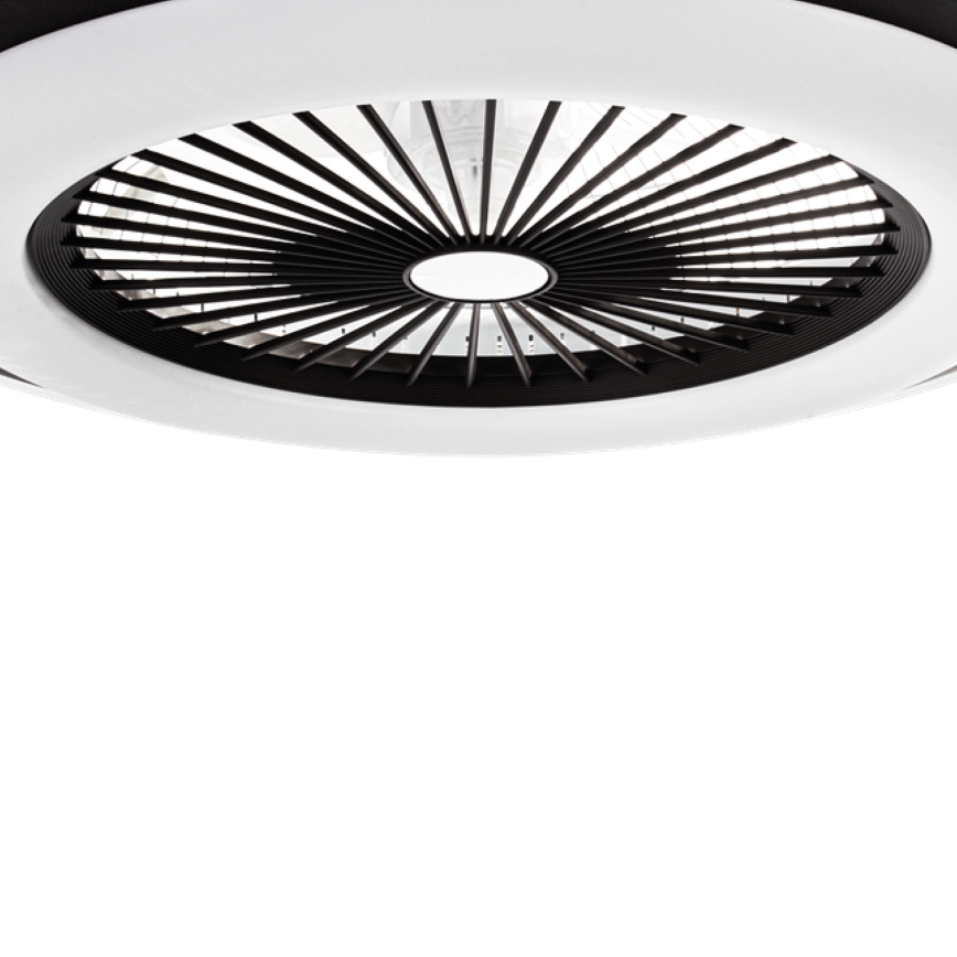 Dimbare LED Plafondlamp met Ventilator ZONDA LED/48W/230V 3000-6000K zwart + afstandsbediening