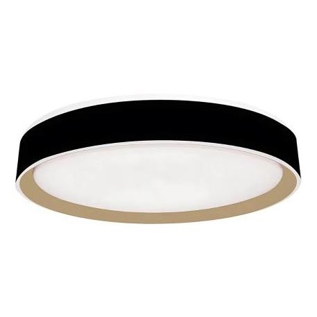 Dimbare LED plafondlamp met spraakbesturing OPAL LED/48W/230V 2700-6500K zwart + afstandsbediening