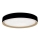 Dimbare LED plafondlamp met spraakbesturing OPAL LED/48W/230V 2700-6500K zwart + afstandsbediening