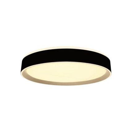 Dimbare LED plafondlamp met spraakbesturing OPAL LED/48W/230V 2700-6500K zwart + afstandsbediening