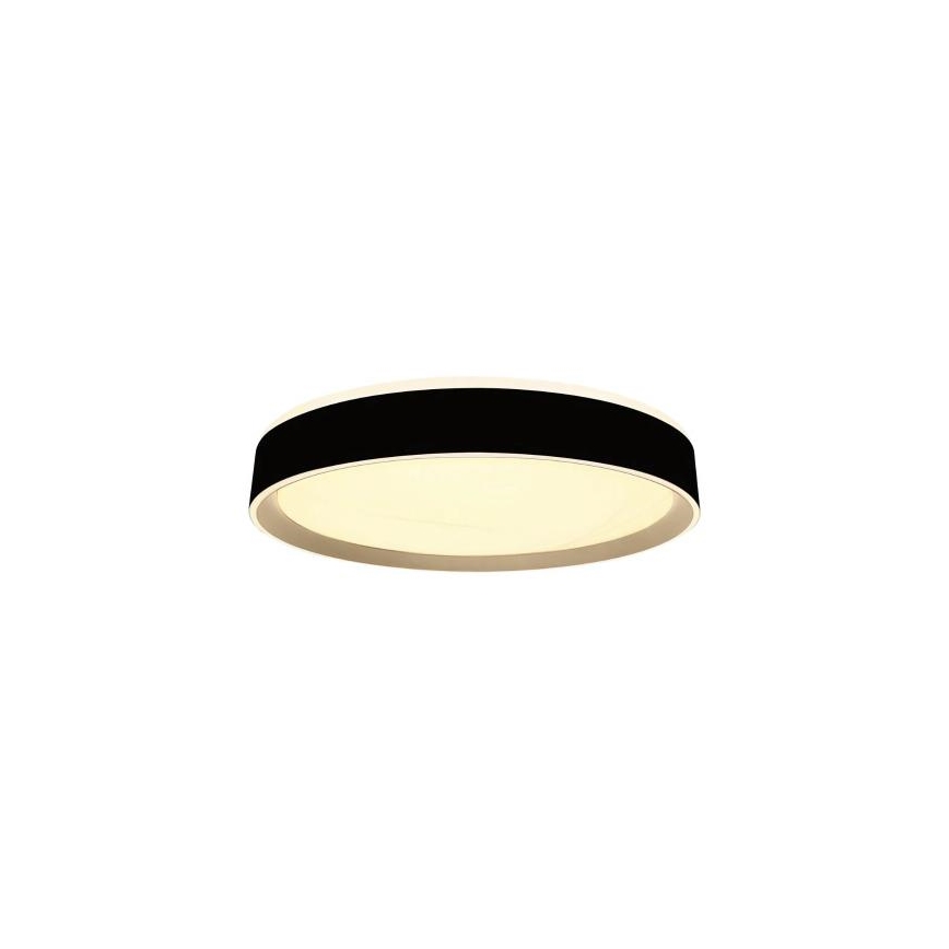 Dimbare LED plafondlamp met spraakbesturing OPAL LED/48W/230V 2700-6500K zwart + afstandsbediening