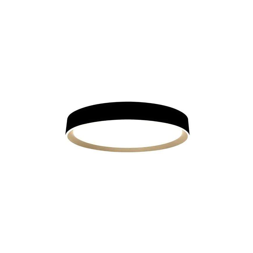 Dimbare LED plafondlamp met spraakbesturing OPAL LED/48W/230V 2700-6500K zwart + afstandsbediening