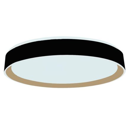 Dimbare LED plafondlamp met spraakbesturing OPAL LED/48W/230V 2700-6500K zwart + afstandsbediening