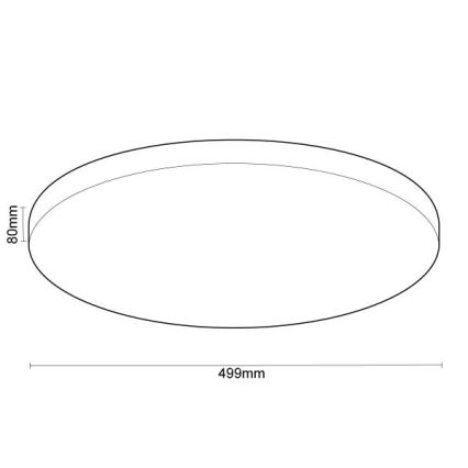 Dimbare LED plafondlamp met spraakbesturing OPAL LED/48W/230V 2700-6500K wit + afstandsbediening