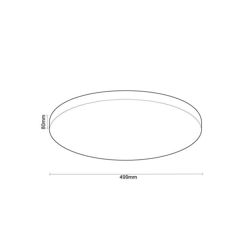 Dimbare LED plafondlamp met spraakbesturing OPAL LED/48W/230V 2700-6500K wit + afstandsbediening