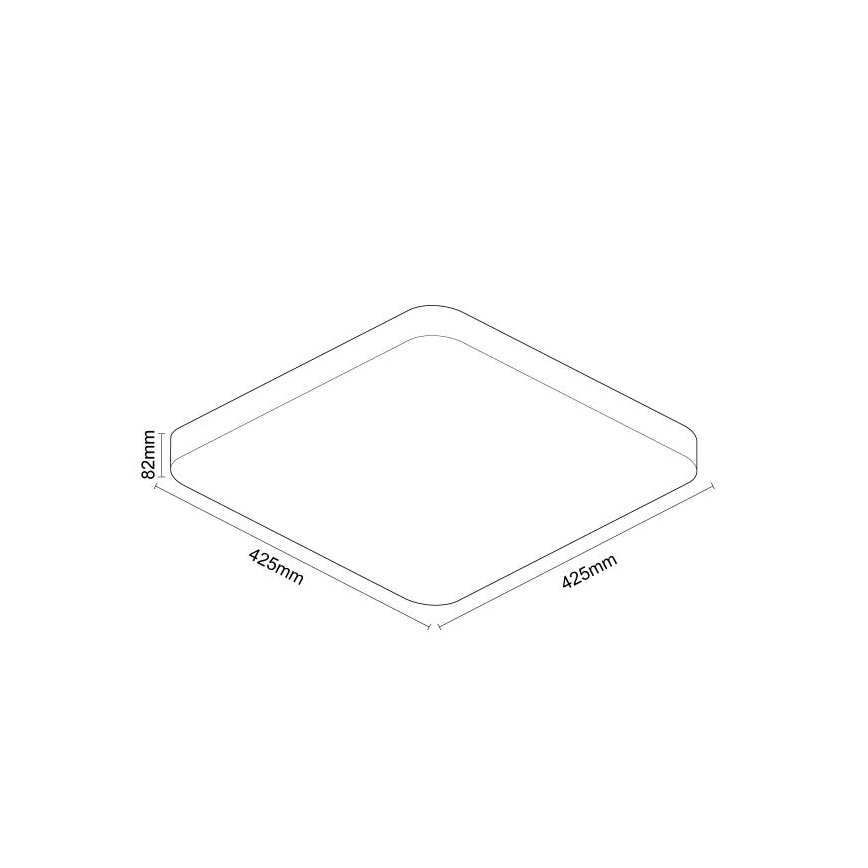 Dimbare LED plafondlamp met spraakbesturing OPAL LED/48W/230V 2700-6500K wit + afstandsbediening