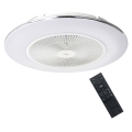 Dimbare LED Plafondlamp met Ventilator ARIA LED/38W/230V 3000-6000K wit + afstandsbediening