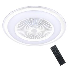 Dimbare LED Plafondlamp met Ventilator ZONDA LED/48W/230V 3000-6000K wit + afstandsbediening