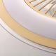 Dimbare LED Plafondlamp met Ventilator ZONDA LED/48W/230V 3000-6000K goud + afstandsbediening