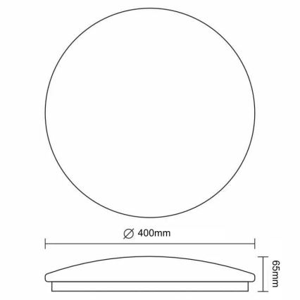 Dimbare LED Plafondlamp OPAL LED/36W/230V 3000-6500K diameter 40 cm + afstandsbediening