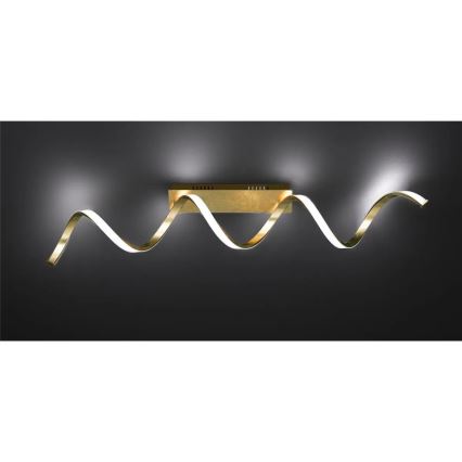 Dimbare LED-plafondlamp RUSSEL LED/32W/230V, goud